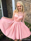 Elegant Pink A-line Short Mini Homecoming Dress, HD3133