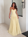 Elegant Blue Beaded Off Shoulder A-line Long Prom Dress, Evening Dress, PD3823009