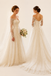 Elegant Long Sleeves Off Shoulder A-Line Lace Wedding Dresses, WD0220