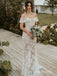 Romantic Off the Shoulder Mermaid Lace Wedding Dresses, WD3117