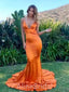 Sexy V-neck Spaghetti Strap Mermaid Long Prom Dress,PD37646