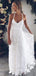 Sexy V-neck A-line Long Wedding Dresses,WD3055