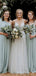 Mismatched Elegant A-line Long Bridesmaid Dress,PD3211