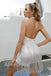 Sparkly Halter Sleeveless Sheath Short Mini Homecoming Dress, HD3105