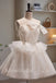 Shiny Bow knot Sleeveless A-line Short Mini Homecoming Dress, HD3093