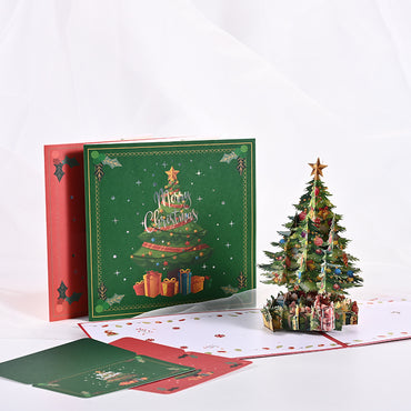 Festive 3D Christmas Pop-Up Card , Perfect for Holiday Greetings