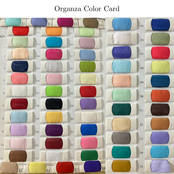Organza Fabric Swatch, FGS006