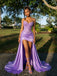 Gorgeous Strapless Floral Beaded High Low Prom Dress, Evening Dress, PD28231226