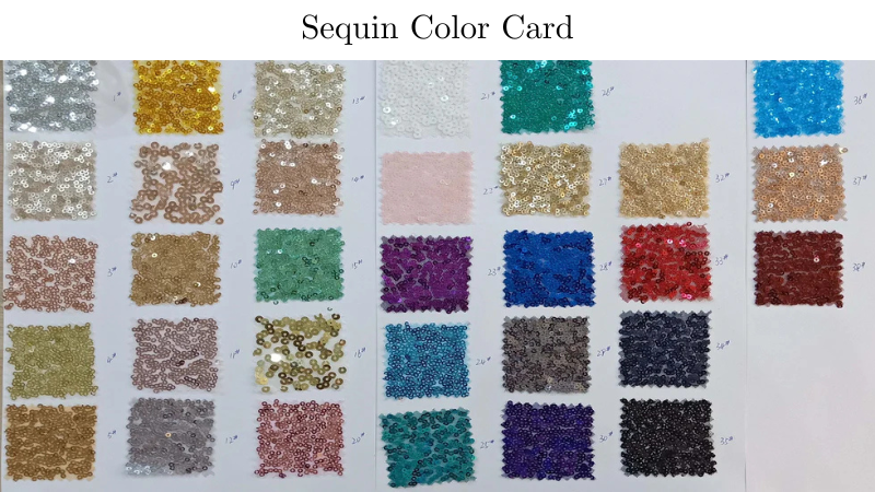 Sequin Fabric Swatch, FGS005