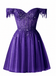 Elegant Red Beaded A-line Tulle Homecoming Dress, HC382322