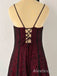 Unique Burgundy Lace-Up Back A-line Tulle Prom Dress, Long Evening Dress, PD3822997
