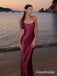 Elegant Burgundy Beaded Halter Mermaid Prom Dress, Evening Dress, PD3823039