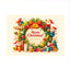 Christmas Wreath Mini Card Set – 5 Designs, Holiday Greeting Cards for Gifts & Messages