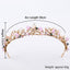 Delicate Floral Crown for Flower Girls – Gold Hair Vine with Crystals