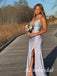 Sparkly Beadied Teal Green Backless Long Prom Dress with Slit-Evening Dress, PD381922