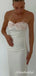 Elegant Ivory Strapless Long Prom Dress with Floral Appliques, Evening Party Dress, PD382282