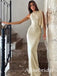 Elegant Ivory Satin Mermaid Long Prom Dress,Evening Dress, PD37672