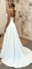 Elegant Strapless A-line Wedding Dress with Train, WD3119