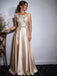 Elegant Pink Lace Appliques Bateau A-line Evening Dress, PD00021