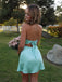 Elegant Mint Green Strapless Homecoming Dress, HC382324