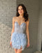 Sexy Sweetheart Sleeveless Sheath Short Mini Homecoming Dress, HD3086