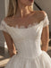 Elegant 3D Floral Off Shoulder A-line Wedding Dress, WD32234