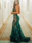 Sexy Sweetheart Sleeveless Mermaid Floor Length Prom Dress, PD3678