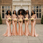 Sexy Pink Long Sleeves Sweetheart Lace Appliques Mermaid Bridesmaid Dress, PD2823095