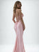 Sexy Pink Satin Mermaid Prom Dress with Lace-Up Back, Evening Dress, PD37923