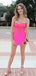 Sparkly Pink Strapless Homecoming Dress with Sweetheart Beaded Corset Top and Ruched Skirt, HC382275