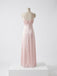 Simple Pink Satin Ruched A-line Prom Dress, Evening Dress, PD28231218