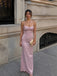 Chic Burgundy Beaded Halter Maxi Evening Gown, Prom Dress, PD2823111