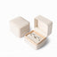 Square Leather Ring Box for Wedding and Proposal