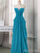 Elegant Mint Green Chiffon Strapless A-line Prom Dress with Crystal Beaded Bodice, PD3823000