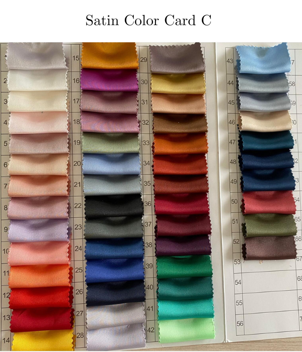 Satin Fabric Swatch, FGS002