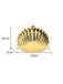 Metallic Gold Seashell Clutch Bag
