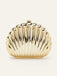 Metallic Gold Seashell Clutch Bag