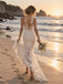Elegant Halter Lace Mermaid Wedding Dress, WD0024