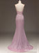 Elegant Pink Floral Lace A-line Prom Dress, Evening Dress, PD2823062