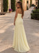 Elegant Yellow Pleated Strapless Mermaid Prom Dress with Shawl, Evening Dress, PD28231248