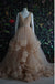 Elegant V-neck Sleeveless A-line Long Prom Dress, PD3570