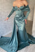 Elegant Sweetheart Off shoulder Mermaid Long Prom Dress, PD3568