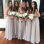 On Sale Simple V Neck Elegant Formal A Line Custom Make Cheap Bridesmaid Dresses, WG165