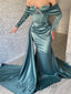 Elegant Sweetheart Off shoulder Mermaid Long Prom Dress, PD3568