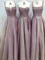 A-line  Long Modest Prom Dresses, Gorgeous Newest Mismatched Bridesmaid Dresses,PD1021