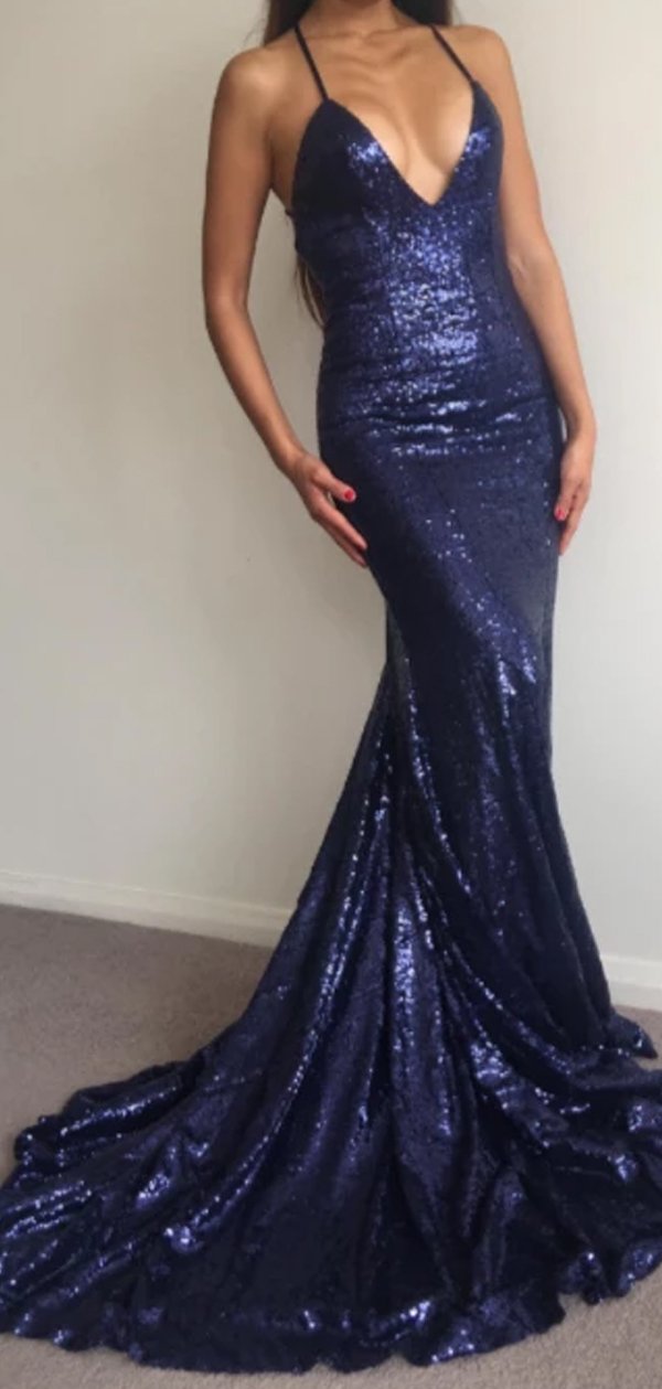 mermaid prom dress 2020 Charming Spaghetti Straps Mermaid Sparkly Unique Prom Dresses, PD0320 –  AlineBridal