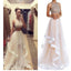 Two Pieces Beaded Unique Charming Vintage Formal Evening Prom Dresses. AB0305