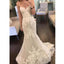 Strapless Sweetheart Lace Mermaid Elegant Simple Charming Cheap Wedding Dress , WD0175