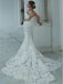 Sexy Sweetheart Sleeveless Mermaid Lace applique Wedding Dresses, WD3046