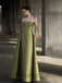 Elegant Strapless Sleeveless A-line Long Prom Dress, PD3577
